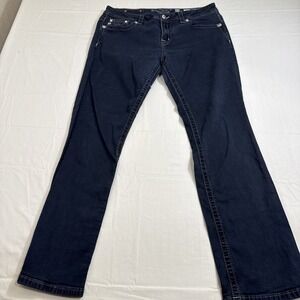JEANS EASY BOOT CUT WOMENS 32 Miss Me Mid Rise  STYLE JE8296ER‎ NWOT